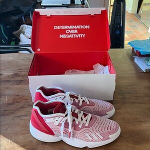 adidas Red and White Sneakers